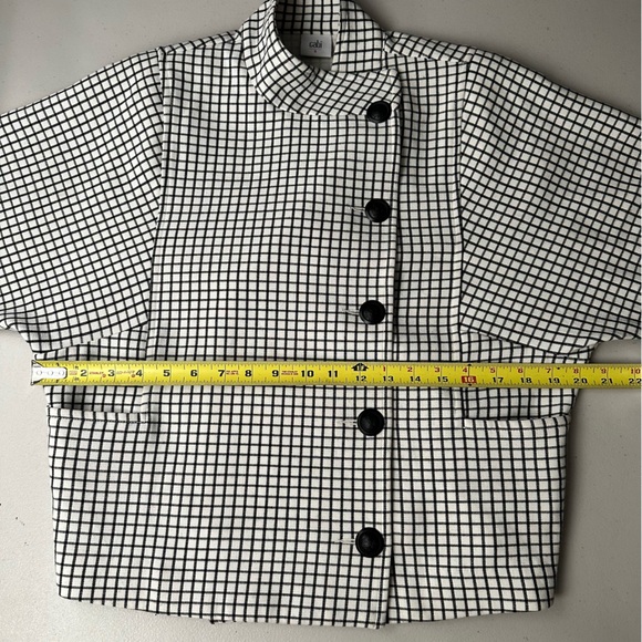 CABI 3173 Windowpane Stretch Blazer Jacket Women’s Size Small - Picture 9 of 12
